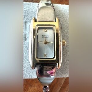 Nine & Company, Silver and Gold Women's Bracelet Watch